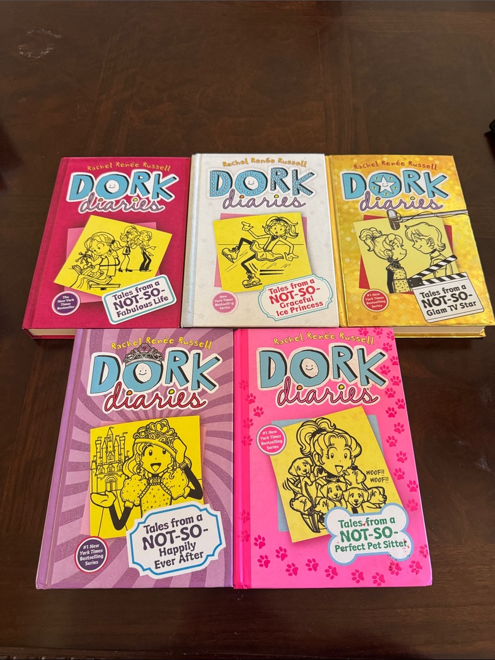 DORK DIARIES SERIES- books 1,4,7,8,& 10